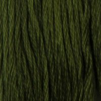 Нитки для вишивання бавовняні DMC 3051 Темно-зелений сірий
