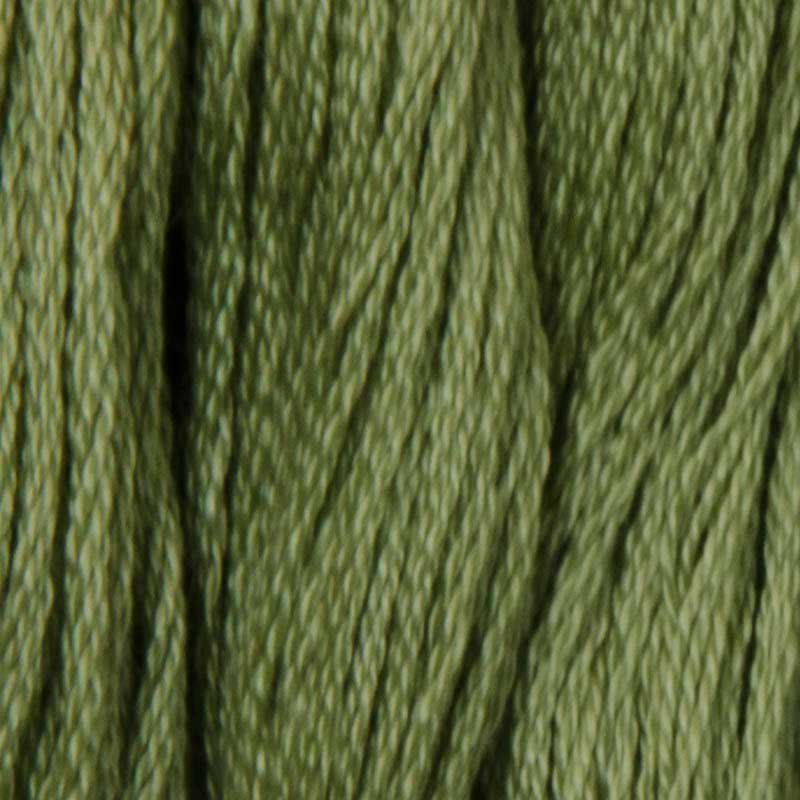Нитки для вишивання бавовняні DMC 3053 зелений сірий