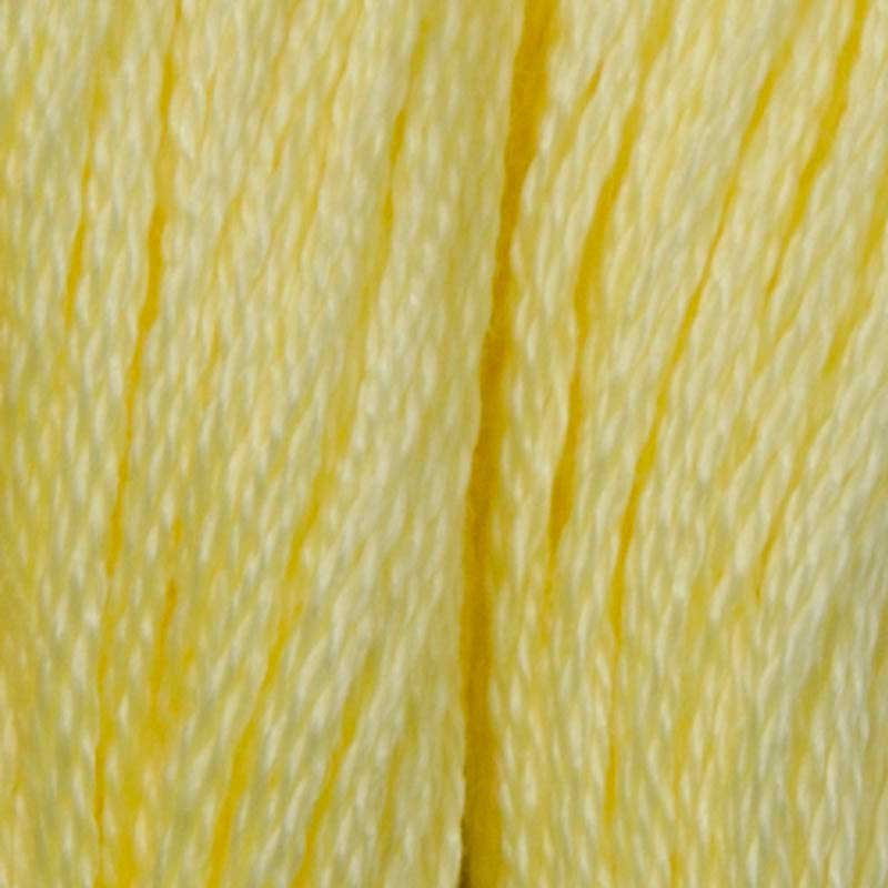 Нитки для вишивання бавовняні DMC 3078 Дуже світлий золотисто-жовтий