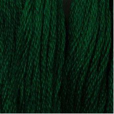 Нитки для вышивания хлопковые DMC 3818 Ультра очень темный изумрудно-зеленый