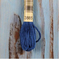 Cotton thread for embroidery DMC 3885 Medium Very Dark Blue