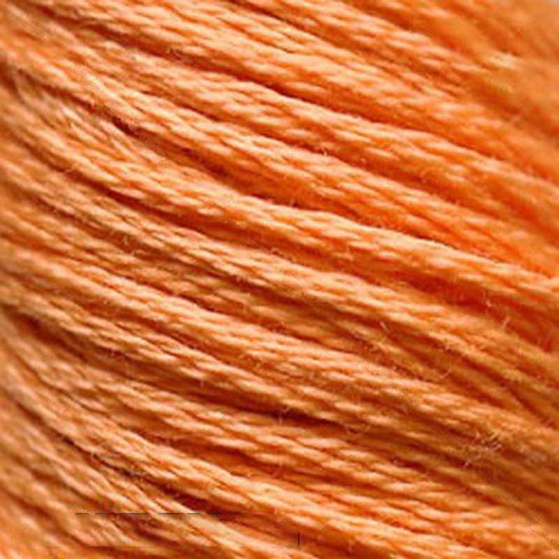 Нитки для вышивания хлопковые DMC 3892 Средняя светло-оранжевая пряность