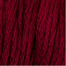 Cotton thread for embroidery DMC 498 Dark Red