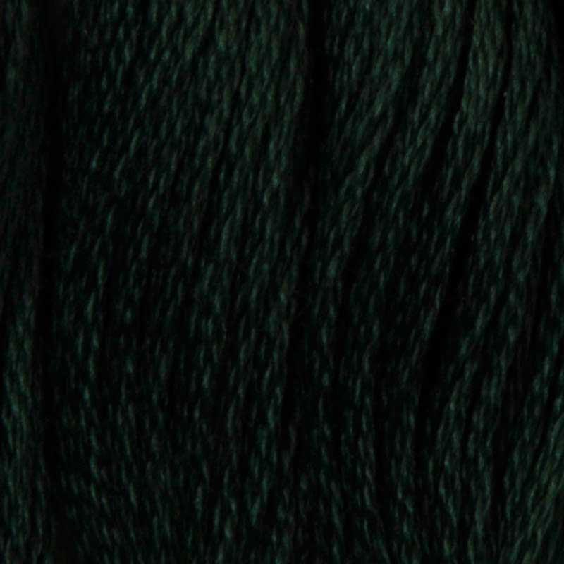 Нитки для вишивання бавовняні DMC 500 Дуже темно-синій зелений