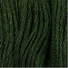 Нитки для вишивання бавовняні DMC 520 Темно- зелений папоротниковий