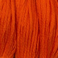 Нитки для вышивания хлопковые DMC 608 Ярко оранжевый