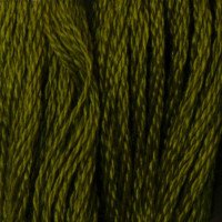 Нитки для вишивання бавовняні DMC 730 Дуже темний оливково-зелений