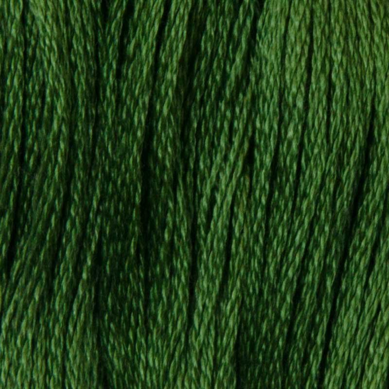 Нитки для вышивания хлопковые DMC 987 Темный зеленый лесной