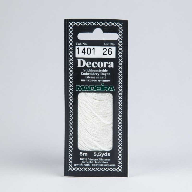 Нитки для вишивання Decora Madeira 1401
