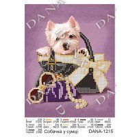 Pattern for beading DANA-1215 Little dog in bag
