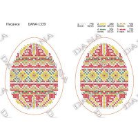 Pattern for beading DANA-1339 Easter eggs