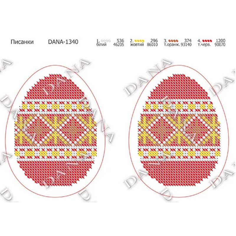 Pattern for beading DANA-1340 Easter eggs