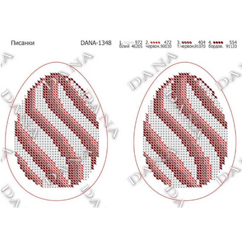 Pattern for beading DANA-1348 Easter eggs