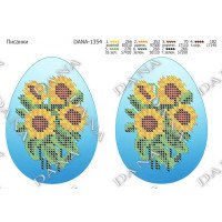 Pattern for beading DANA-1354 Easter eggs