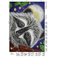 Pattern for beading DANA-1416 Raccoon