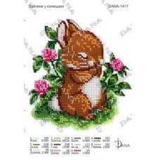Pattern for beading DANA-1417 Hare in a clover