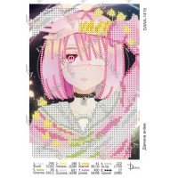 Pattern for beading DANA-1419 Girl with anime