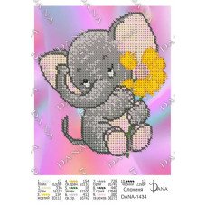Pattern for beading DANA-1434 Elephant