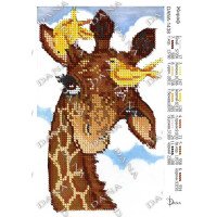 Pattern for beading DANA-1438 Giraffe