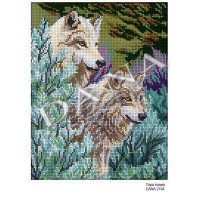 Pattern beading DANA-2104 A pair of wolves