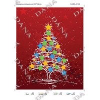 Pattern beading DANA-2140 Christmas trees