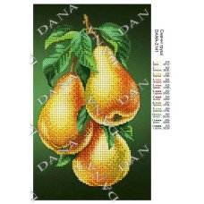 Cхема для вышивки бисером  ДАНА-2141 Вкусные груши