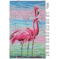 Cхема для вышивки бисером  ДАНА-2209 Фламинго