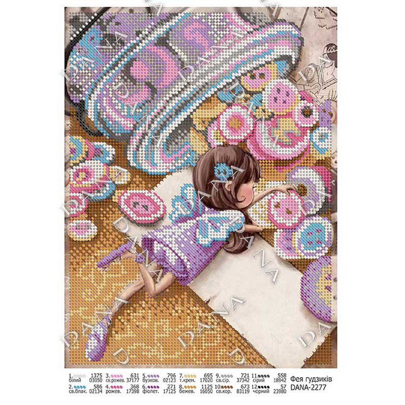 Pattern beading DANA-2277 Fairy buttons