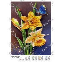 Pattern beading DANA-2337 Yellow daffodils