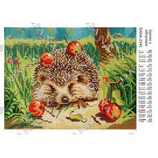 Pattern beading DANA-2340 Hedgehog with apples