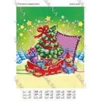 Pattern beading DANA-2426 Sled with gifts