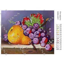 Cхема для вышивки бисером  ДАНА-2431 Летние фрукты
