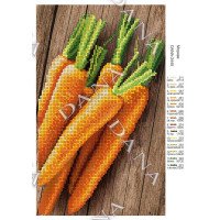 Cхема для вышивки бисером  ДАНА-2445 Морковь
