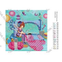Pattern beading DANA-2484 Fairy needlewoman