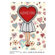 Pattern beading DANA-253 Valentine heart