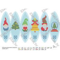 Pattern beading DANA-2577 Volumetric Christmas tree toy