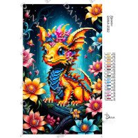 Схема для вишивання бісером ДАНА-2582 Дракон