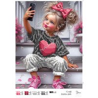 Cхема для вышивки бисером  ДАНА-2601 Селфи