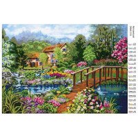 Схема для вишивання бісером ДАНА-3118 Квітковий рай