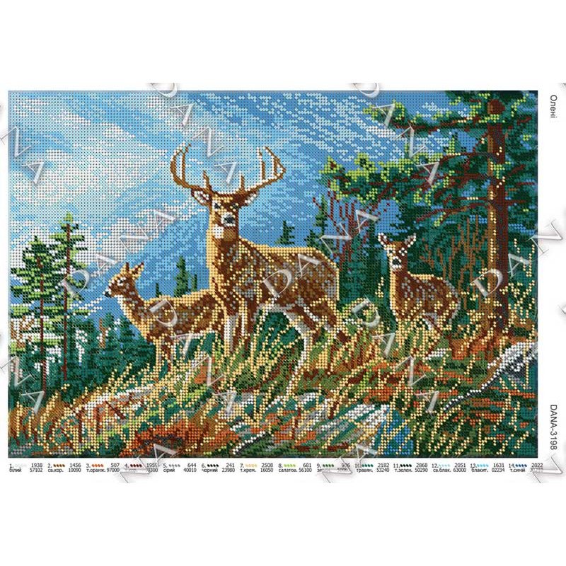 Pattern beading DANA-3198 Deer