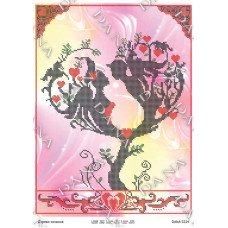 Cхема для вышивки бисером  ДАНА-3224 Дерево любви