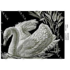 Cхема для вышивки бисером  ДАНА-3246 Лебедь