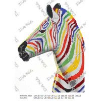 Pattern beading DANA-3284 Rainbow zebra