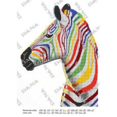 Pattern beading DANA-3284 Rainbow zebra