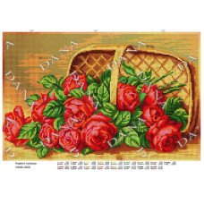 Cхема для вышивки бисером  ДАНА-3350 Красные розы