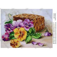 Pattern beading DANA-3384 Basket of Violets
