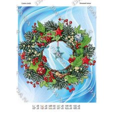 Pattern beading DANA-3459 Winter wreath