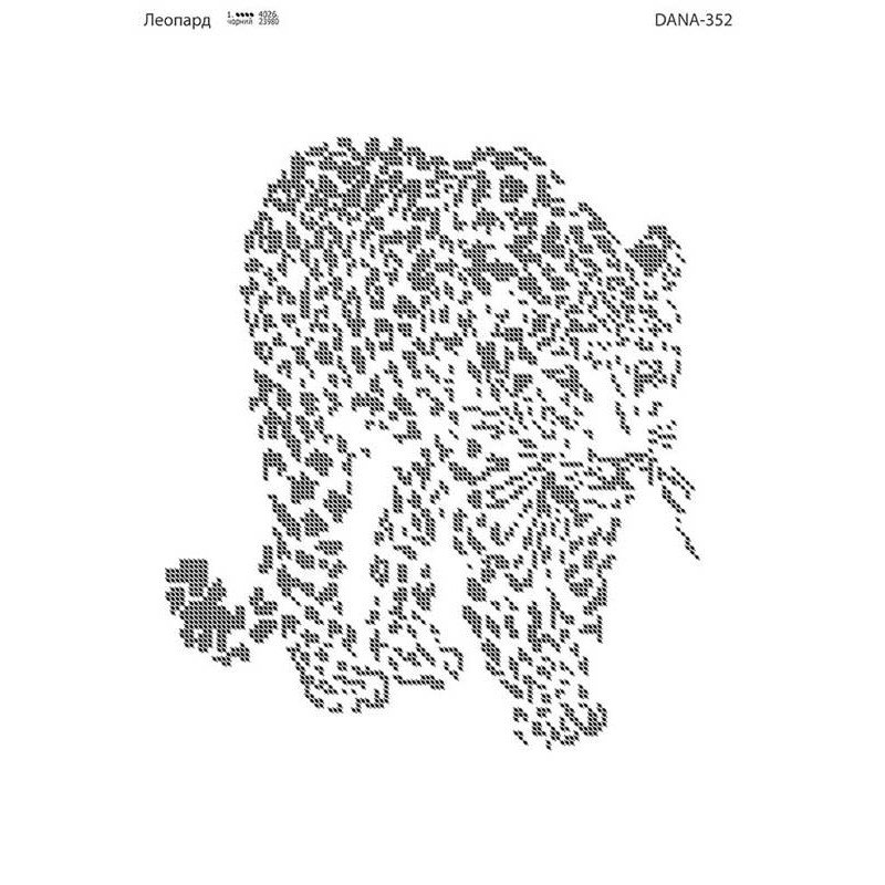 Схема для вишивання бісером ДАНА-352 Леопард
