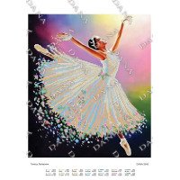 Схема для вишивання бісером ДАНА-3545 Танець балерини