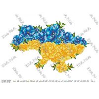 Схема для вишивання бісером ДАНА-3615 Квіткова Україна!